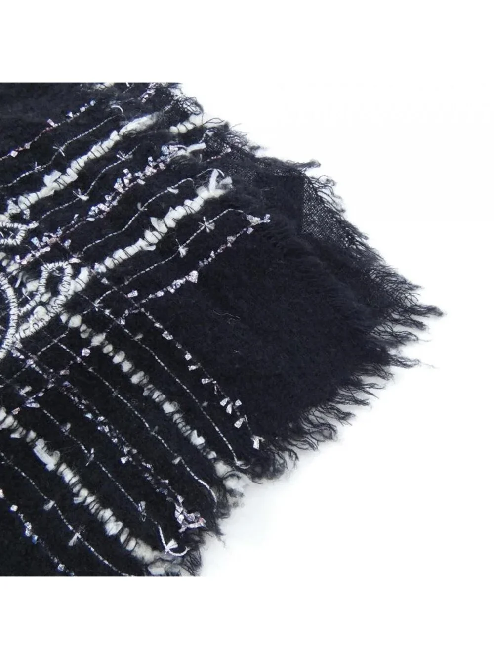 Chanel Stole Scarf Black